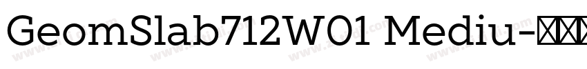 GeomSlab712W01 Mediu字体转换